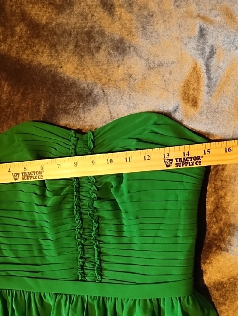 Alfred Angelo Strapless Green Chiffon Cocktail Dress Like New Size 6. Gorgeous. - Picture 9 of 14